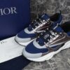 DIOR B22 BLUE TECHNICAL MESH AND SILVER TONE SMOOTH CALFSKIN - I027