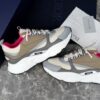 DIOR B22 SNEAKER BEIGE DEEP GREY BROWN CALFSKIN - I036