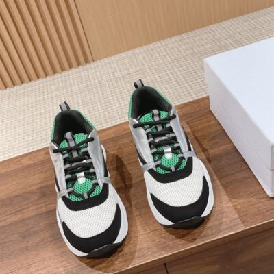 DIOR B22 SNEAKER GREEN SILVER - I034