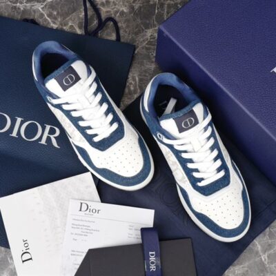 DIOR B27 LOW-TOP SNEAKER BLUE DENIM - I052