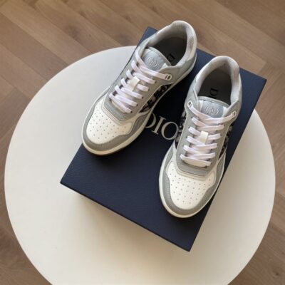 DIOR B27 LOW-TOP SNEAKER GRAY WHITE - I059