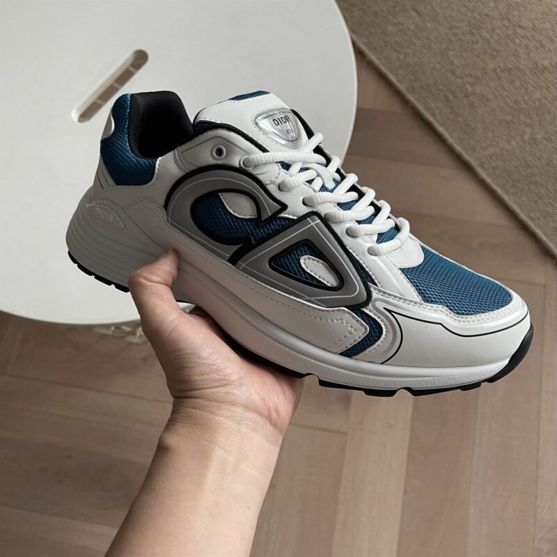 DIOR B30 SNEAKER BLUE MESH AND TECHNICAL FABRIC - I010