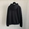 DIOR CD ICON HOODED SWEATSHIRT BLACK COTTON FLEECE - Z007