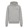 DIOR CD ICON HOODED SWEATSHIRT GRAY COTTON FLEECE - Z006