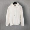 DIOR OBLIQUE RELAXED-FIT HOODED SWEATSHIRT OFF WHITE - Z012