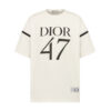 DIOR OVERSIZED T-SHIRT WHITE SLUB COTTON JERSEY - O031