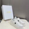 DIOR STAR PLATFORM SNEAKER WHITE CALFSKIN AND SUEDE - I011