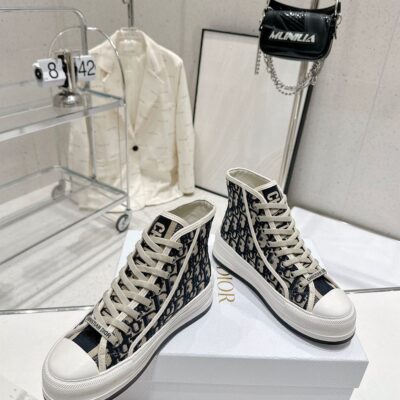 DIOR WALKNDIOR PLATFORM HIGH-TOP SNEAKER - I081