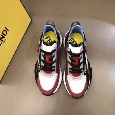 FENDI FLOW MULTICOLOUR NYLON LOW-TOPS - F019