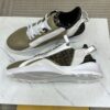 FENDI FLOW SNEAKERS BEIGE LEATHER LOW-TOPS - F017