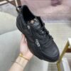 FENDI FLOW SNEAKERS BLACK LEATHER LOW-TOPS - F020