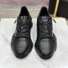 FENDI FLOW SNEAKERS BLACK LEATHER LOW-TOPS - F020