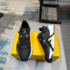 FENDI FLOW SNEAKERS GRAY LEATHER LOW-TOPS - F016