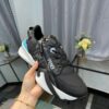 FENDI FLOW SNEAKERS GRAY LEATHER LOW-TOPS - F016