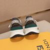 FENDI FLOW SNEAKERS BLACK FF JACQUARD AND LEATHER RUNNING SNEAKERS - F015