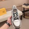 FENDI FLOW SNEAKERS BLACK FF JACQUARD AND LEATHER RUNNING SNEAKERS - F015