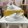 FENDI FLOW WHITE LEATHER LOW-TOPS - F022