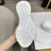 FENDI FLOW WHITE LEATHER LOW-TOPS - F022