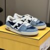 FENDI MATCH BLUE DENIM LOW-TOPS SNEAKER - F002