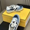 FENDI MATCH BLUE DENIM LOW-TOPS SNEAKER - F002