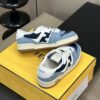 FENDI MATCH BLUE DENIM LOW-TOPS SNEAKER - F002