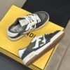 FENDI MATCH GREEN DENIM LOW-TOPS SNEAKER - F001