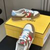 FENDI MATCH MULTICOLOR LEATHER LOW-TOPS SNEAKER - F003