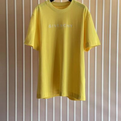 GIVENCHY ARCHETYPE SLIM FIT T-SHIRT IN COTTON SUNFLOWER - K005