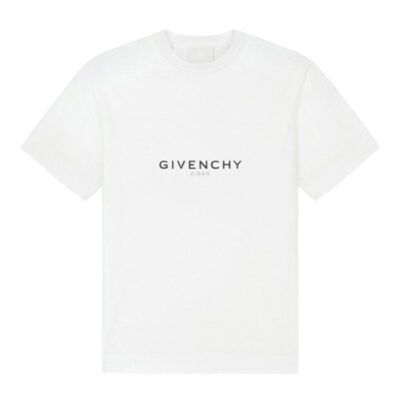 GIVENCHY REVERSE SLIM T-SHIRT IN COTTON WHITE - K008