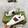 GUCCI ACE EMBROIDERED HEARTS SNEAKER - G156