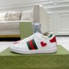 GUCCI ACE EMBROIDERED HEARTS SNEAKER - G156