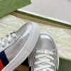 GUCCI ACE SNEAKER METALLIC SILVER LEATHER - G122