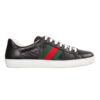 GUCCI BLACK LEATHER SNEAKER - G154