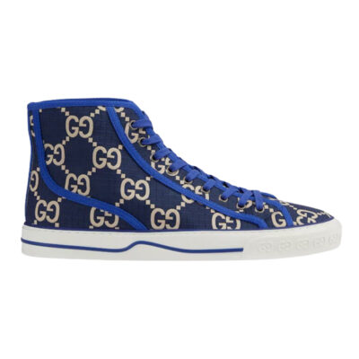 GUCCI BLUE TENNIS 1977 HIGH-TOP SNEAKER - G120