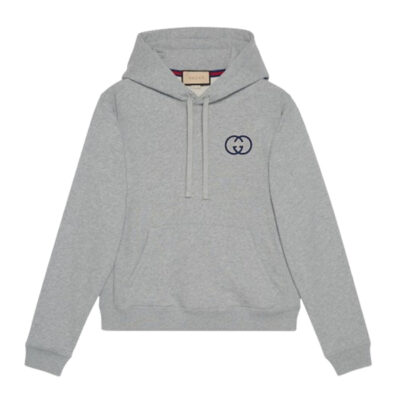 GUCCI COTTON JERSEY HOODED SWEATSHIRT - H017