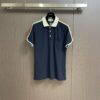 GUCCI COTTON JERSEY POLO SHIRT WITH WEB - X011