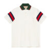 GUCCI COTTON JERSEY POLO WITH WEB - X054