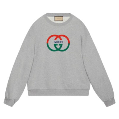 GUCCI COTTON JERSEY PRINTED SWEATSHIRT - H008