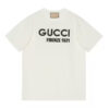 GUCCI COTTON JERSEY T-SHIRT WITH EMBROIDERY - X041