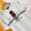 GUCCI COTTON JERSEY T-SHIRT WITH GUCCI PRINT - X024