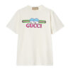 GUCCI COTTON JERSEY T-SHIRT WITH GUCCI PRINT - X040