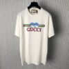 GUCCI COTTON JERSEY T-SHIRT WITH GUCCI PRINT - X040