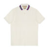 GUCCI COTTON PIQUET POLO WITH SQUARE GG - X006