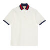 GUCCI COTTON PIQUET POLO WITH WEB COLLAR - X036