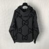 GUCCI GG FLOCKED PRINT COTTON FLEECE SWEATSHIRT - H002