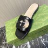 GUCCI INTERLOCKING G CUT-OUT SLIDE SANDAL - Q019