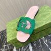 GUCCI INTERLOCKING G CUT-OUT SLIDE SANDAL - Q024