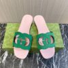 GUCCI INTERLOCKING G CUT-OUT SLIDE SANDAL - Q024