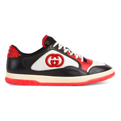 GUCCI MAC80 LOW-TOP SNEAKER BLACK WHITE RED - G016