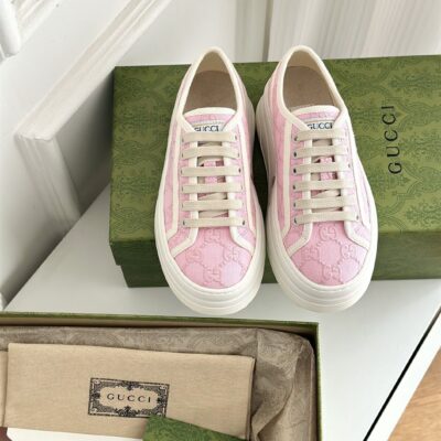 GUCCI TENNIS 1977 SNEAKER LIGHT PINK CANVAS - G026